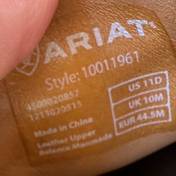 Ariat Gleeson Mens Sz 11 D Loafers Boat Shoes Leather Casual Brown Tan Slip On main image 5